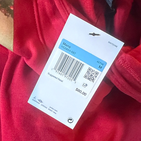 Jordan Festive Red Hoodie Men’s Medium NWT - Picture 10 of 10